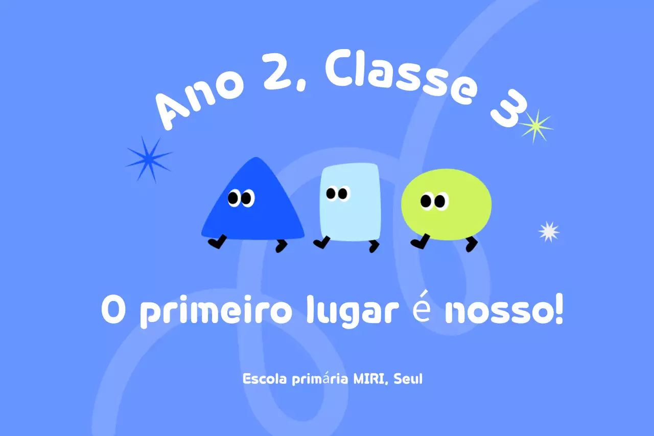 Eventos escolares em azul claro
