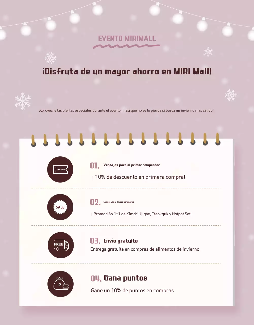 Beige Cosy Winter Food Promotion