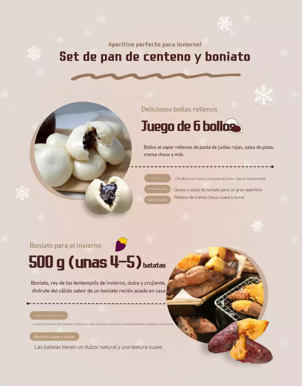 Beige Cosy Winter Food Promotion