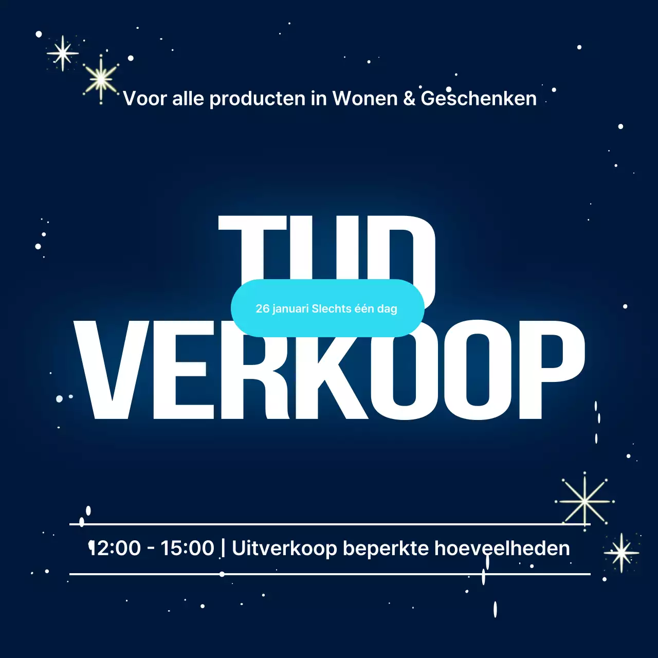 Marineblauw Modern Uitverkoop Promotie