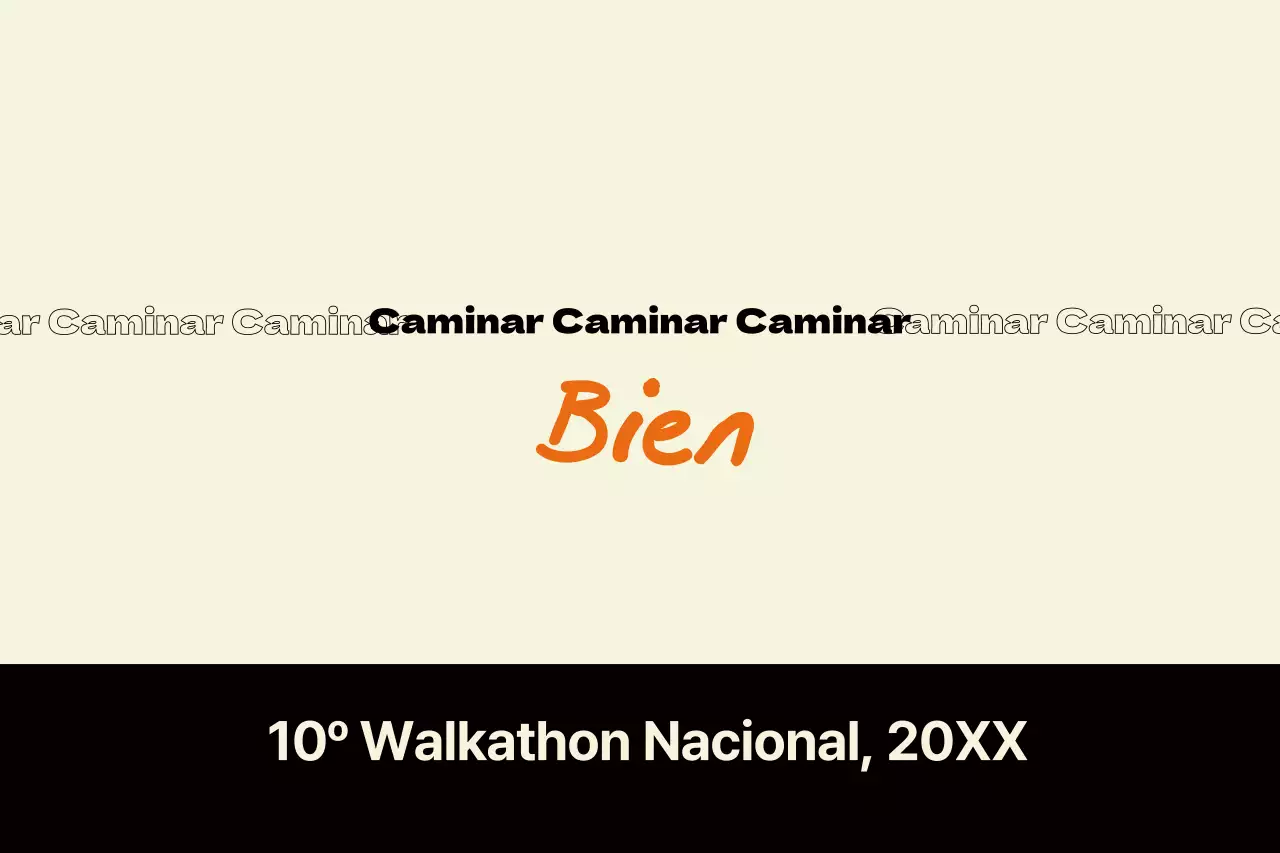 Guía de eventos modernos en beige