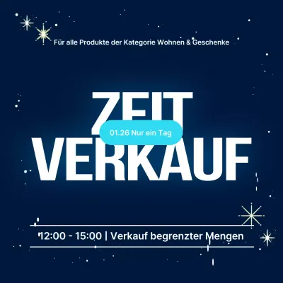 Marineblau Modern Sale Aktion