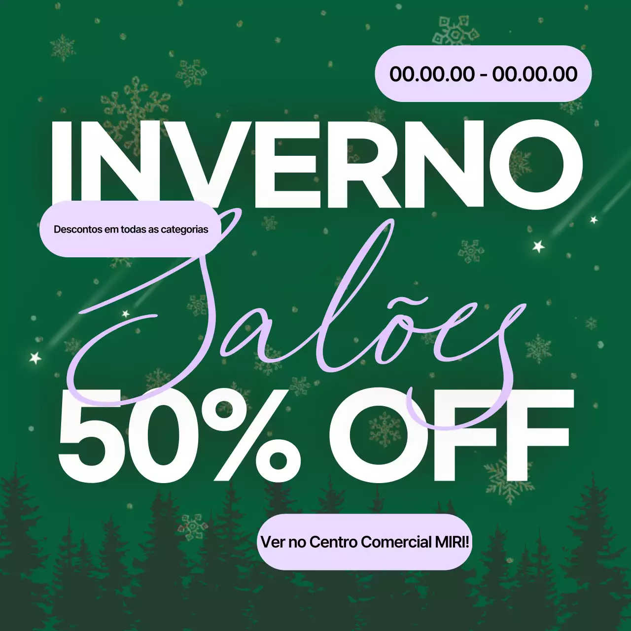 Promoção de inverno da Green Modern