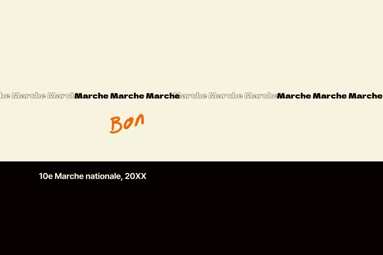 Guide de l'événement moderne beige