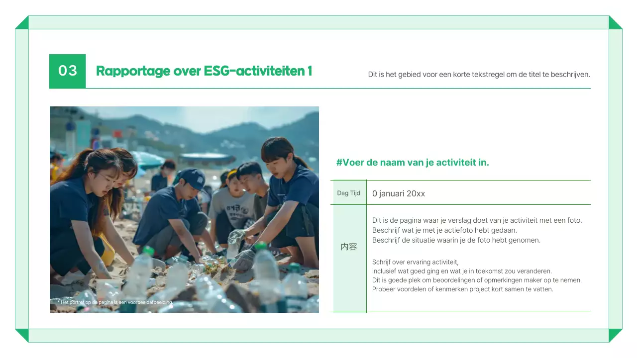 Groen Modern Milieu Rapport