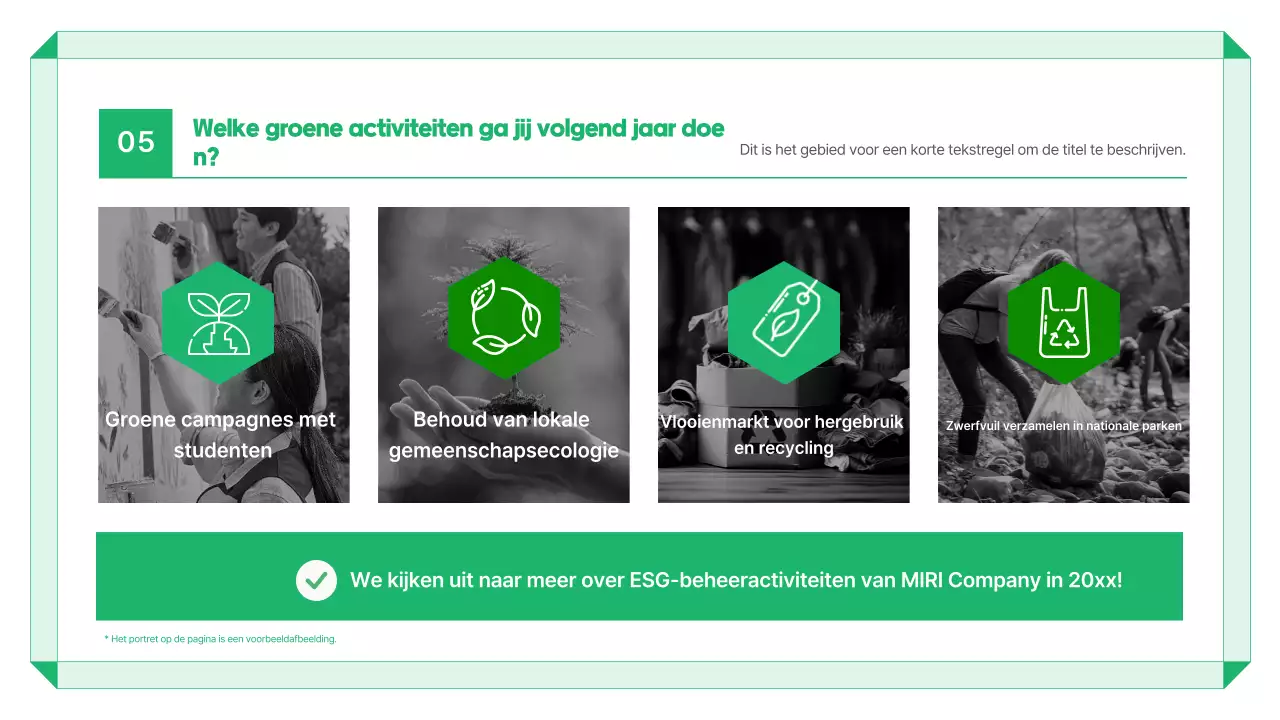 Groen Modern Milieu Rapport