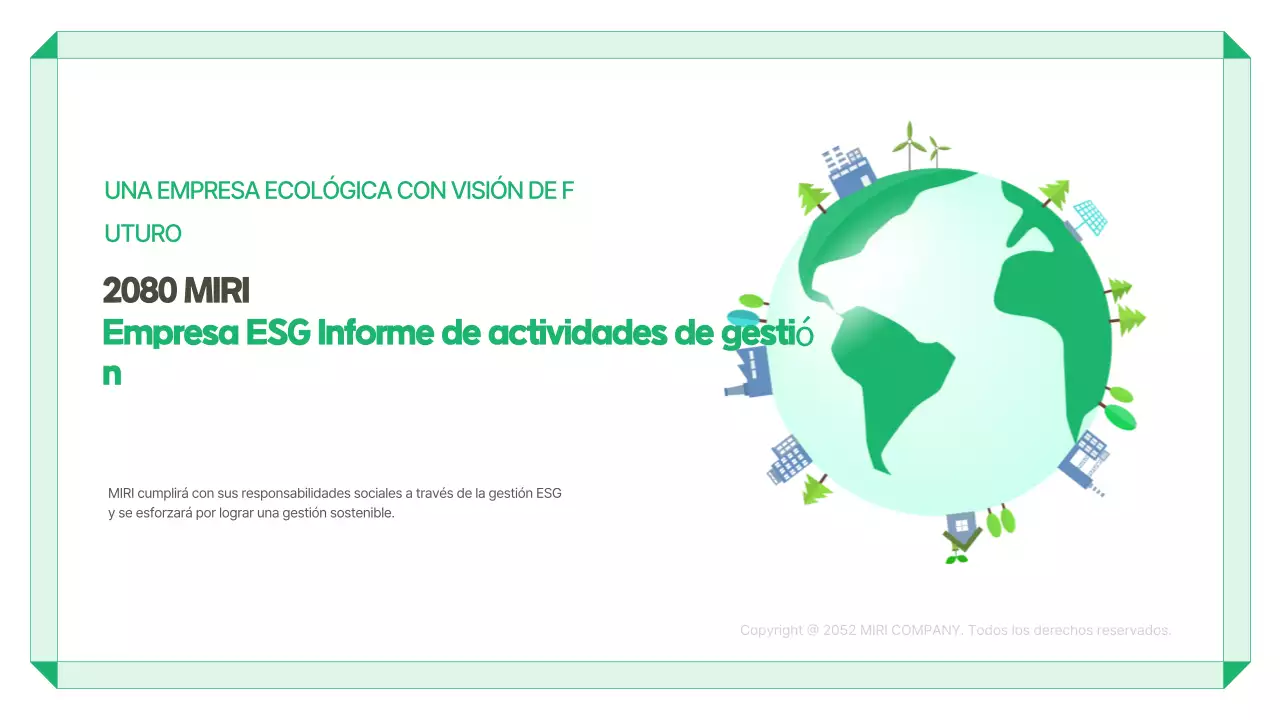 Informe sobre un entorno moderno y ecológico