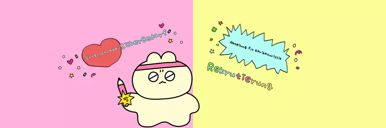 Gelb Niedlich Cartoon Roundup