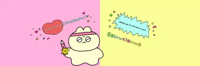 Gelb Niedlich Cartoon Roundup