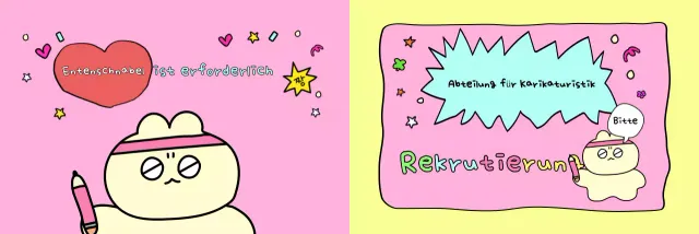 Gelb Niedlich Cartoon Roundup