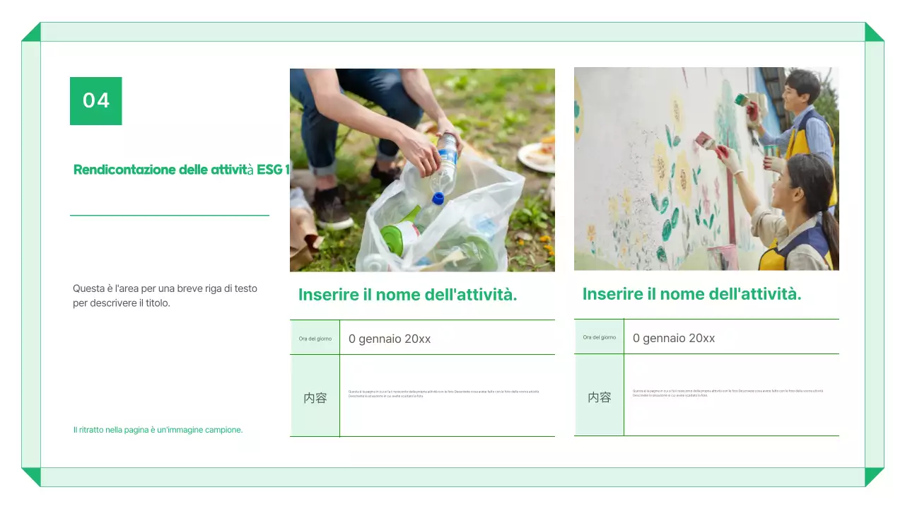 Rapporto sull'ambiente moderno e verde