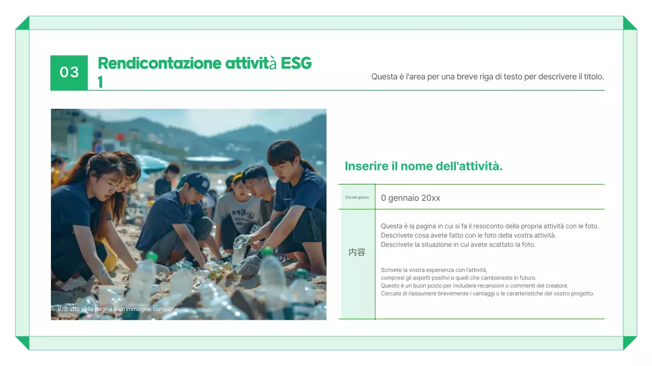 Rapporto sull'ambiente moderno e verde