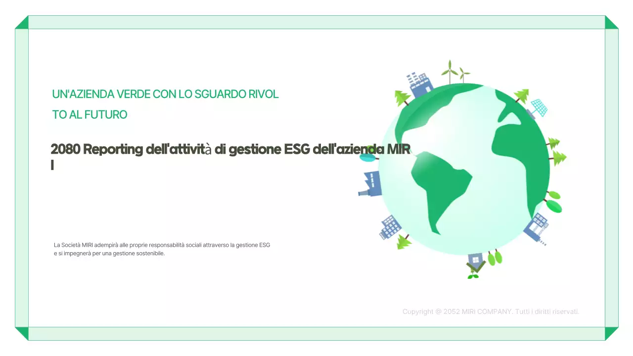 Rapporto sull'ambiente moderno e verde