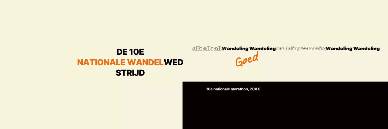 Beige Moderne Evenementengids