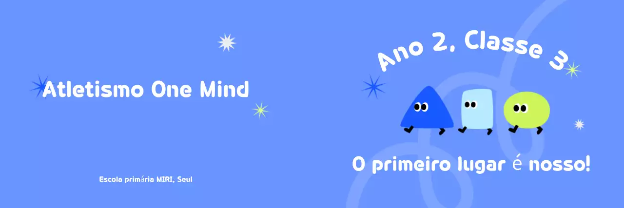 Eventos escolares em azul claro