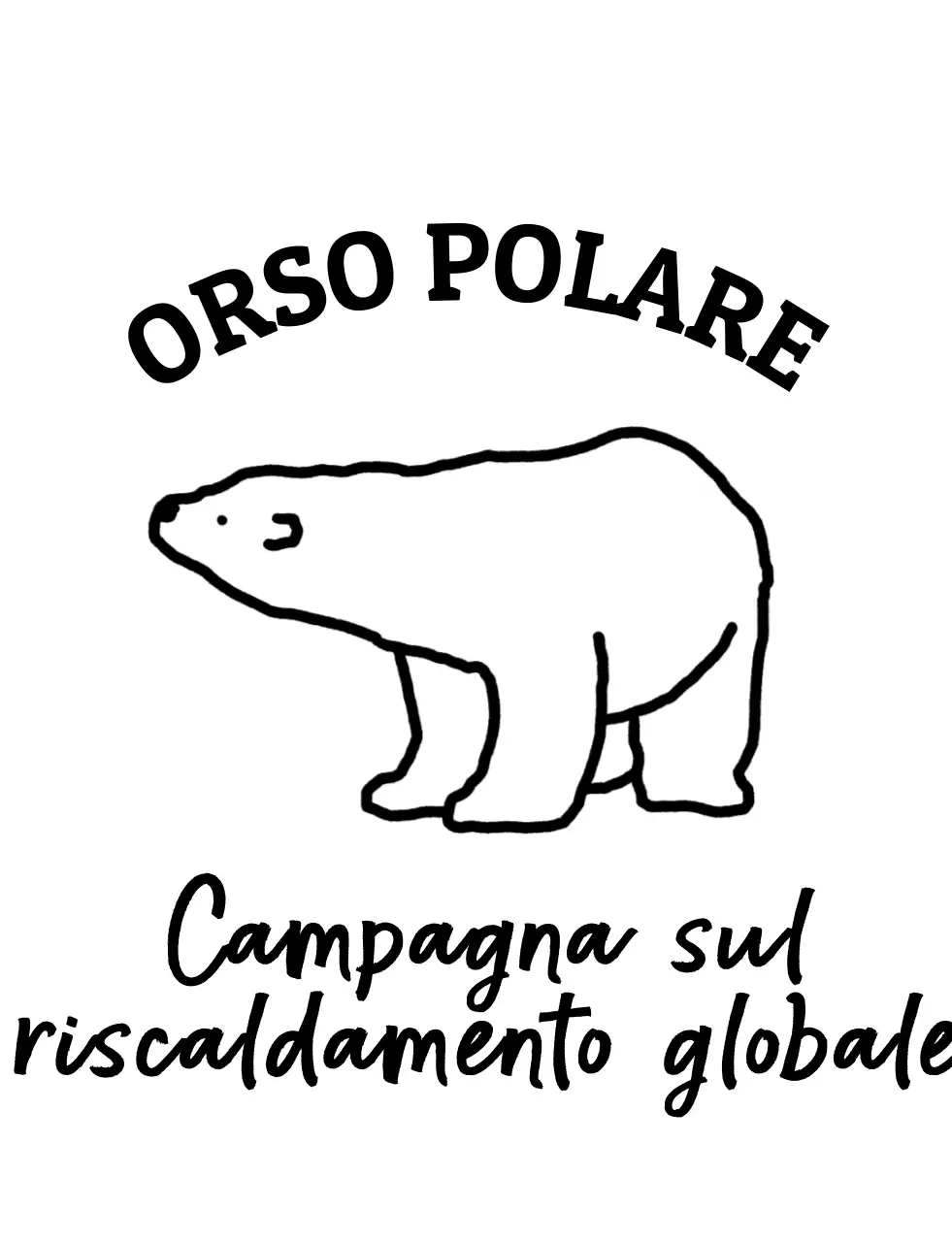 Campagna ambientale minimalista nera