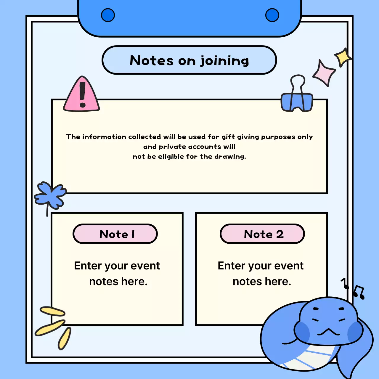 Carrossel do Instagram do evento Blue Simple New Year