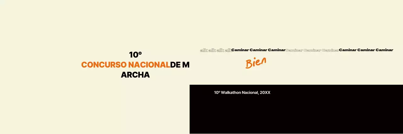 Guía de eventos modernos en beige