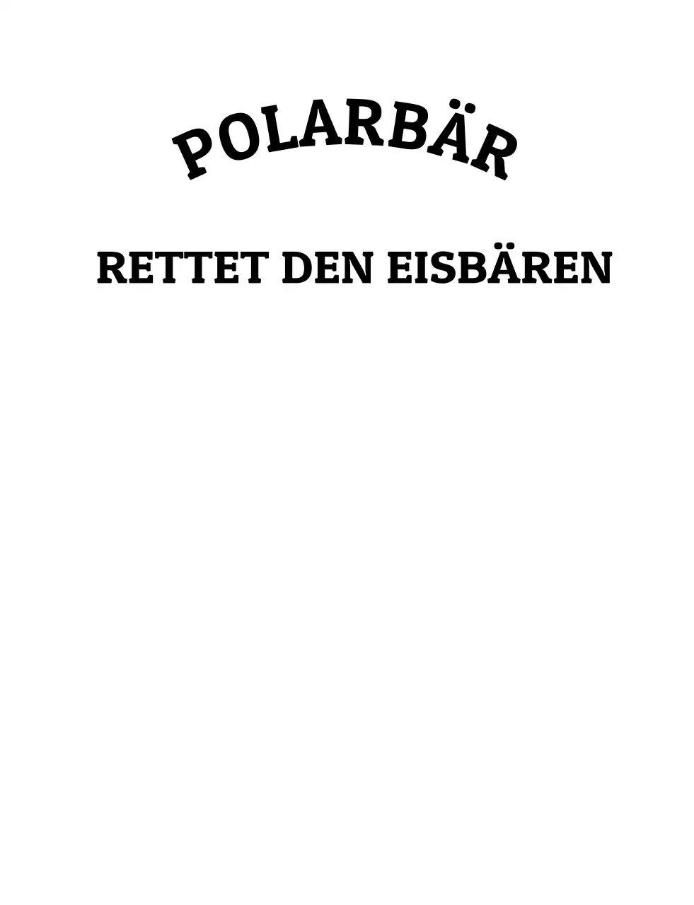 Schwarze Minimalistische Umweltkampagne