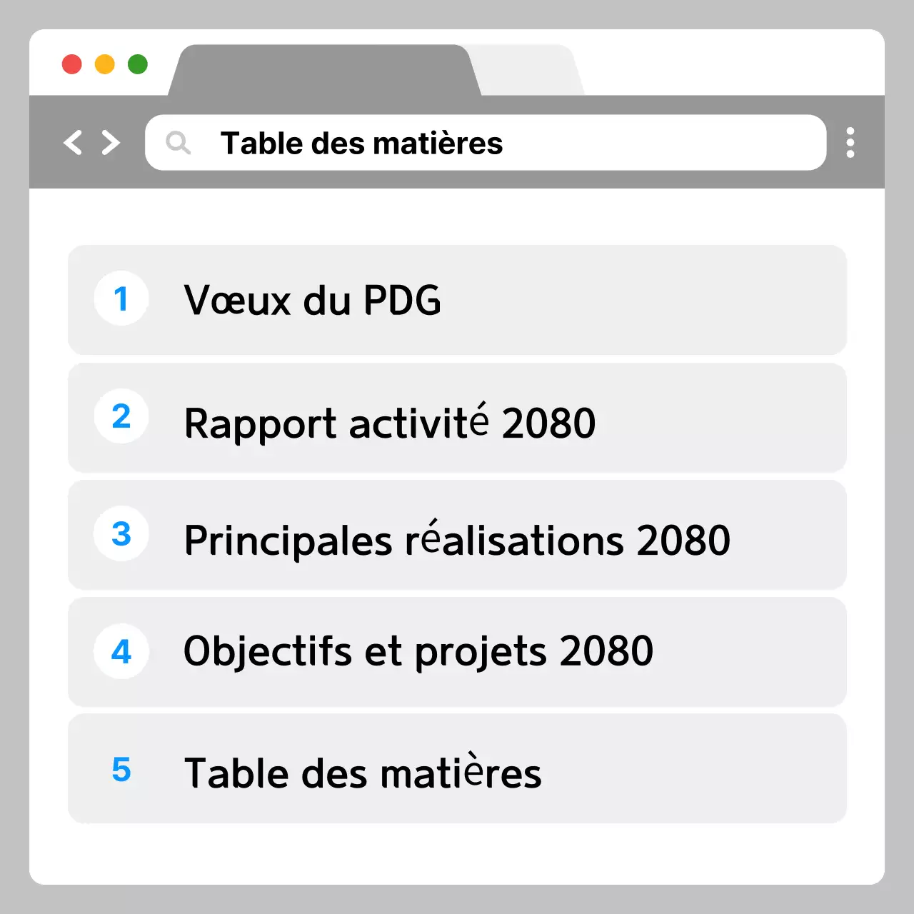 Analyser le rapport d'entreprise moderne gris