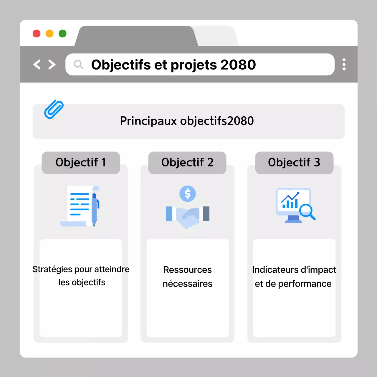 Analyser le rapport d'entreprise moderne gris