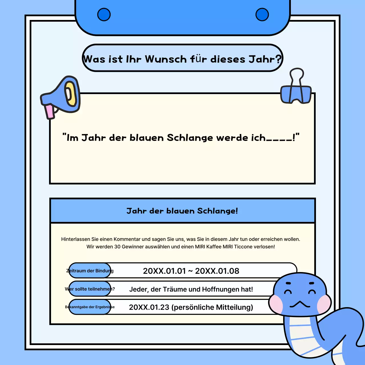 Neujahrsveranstaltungen in Hellblau