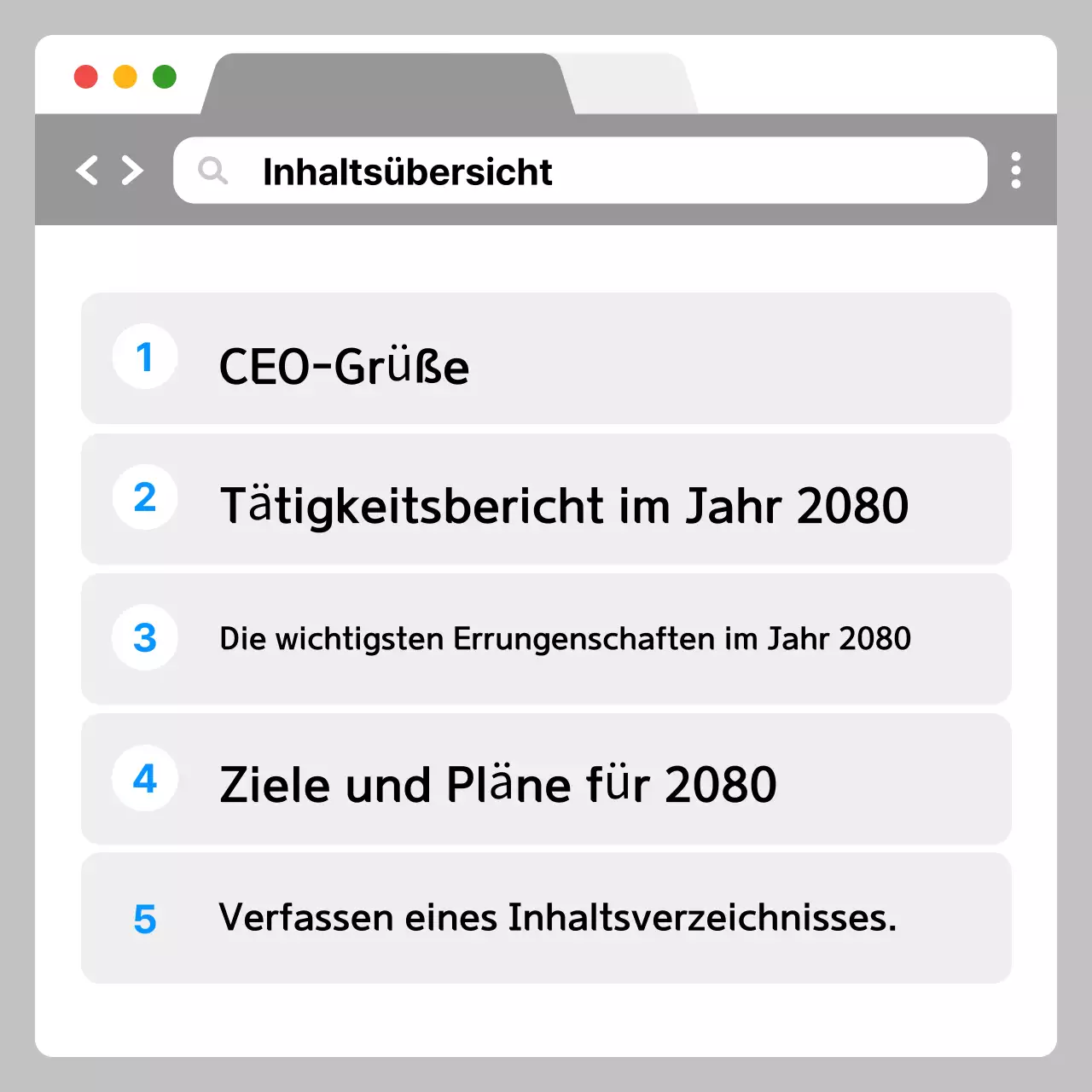 Die Analyse des grauen modernen Unternehmensberichts