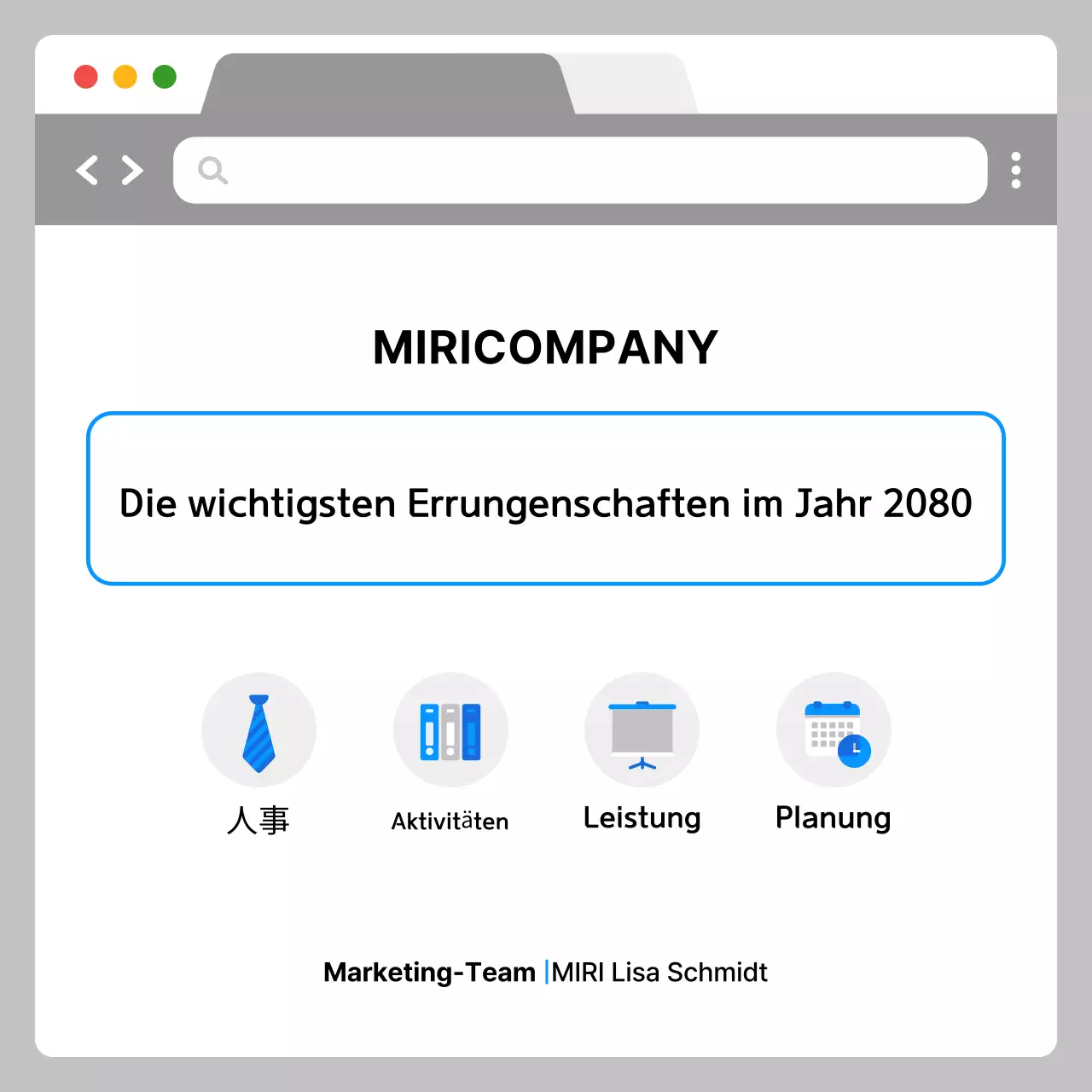 Die Analyse des grauen modernen Unternehmensberichts