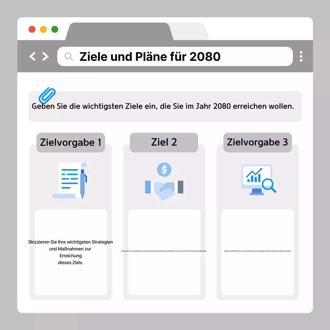 Die Analyse des grauen modernen Unternehmensberichts