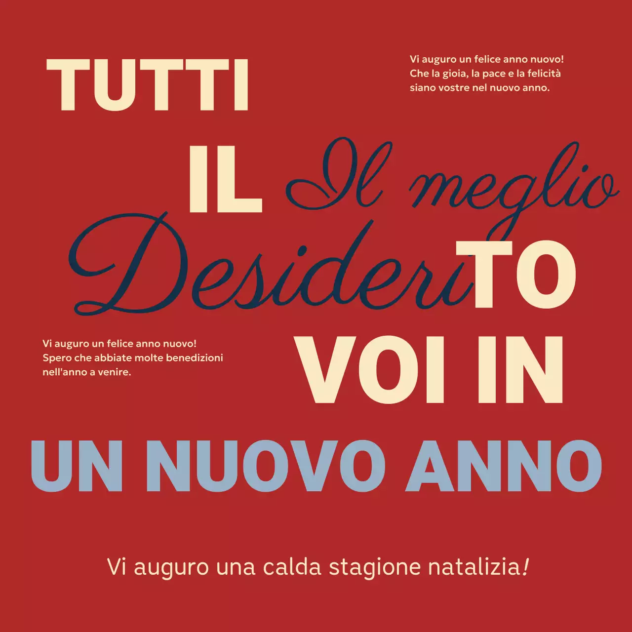 Rosso Semplice Festa di Capodanno