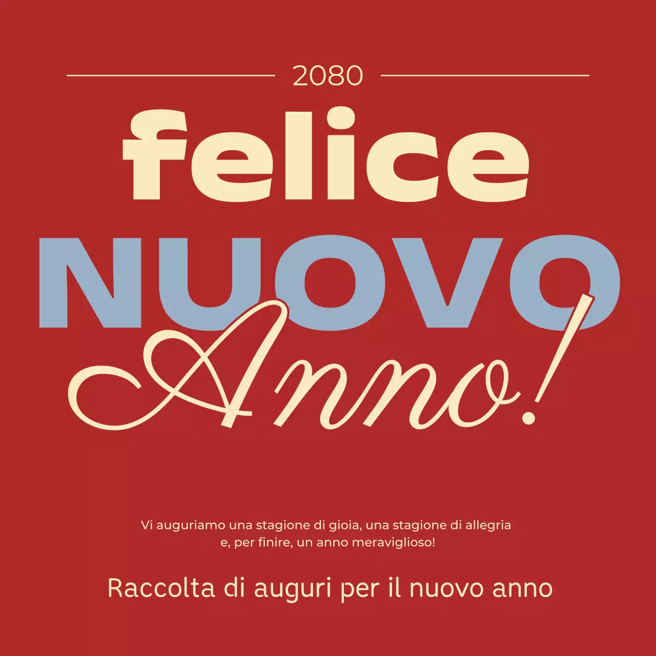 Rosso Semplice Festa di Capodanno