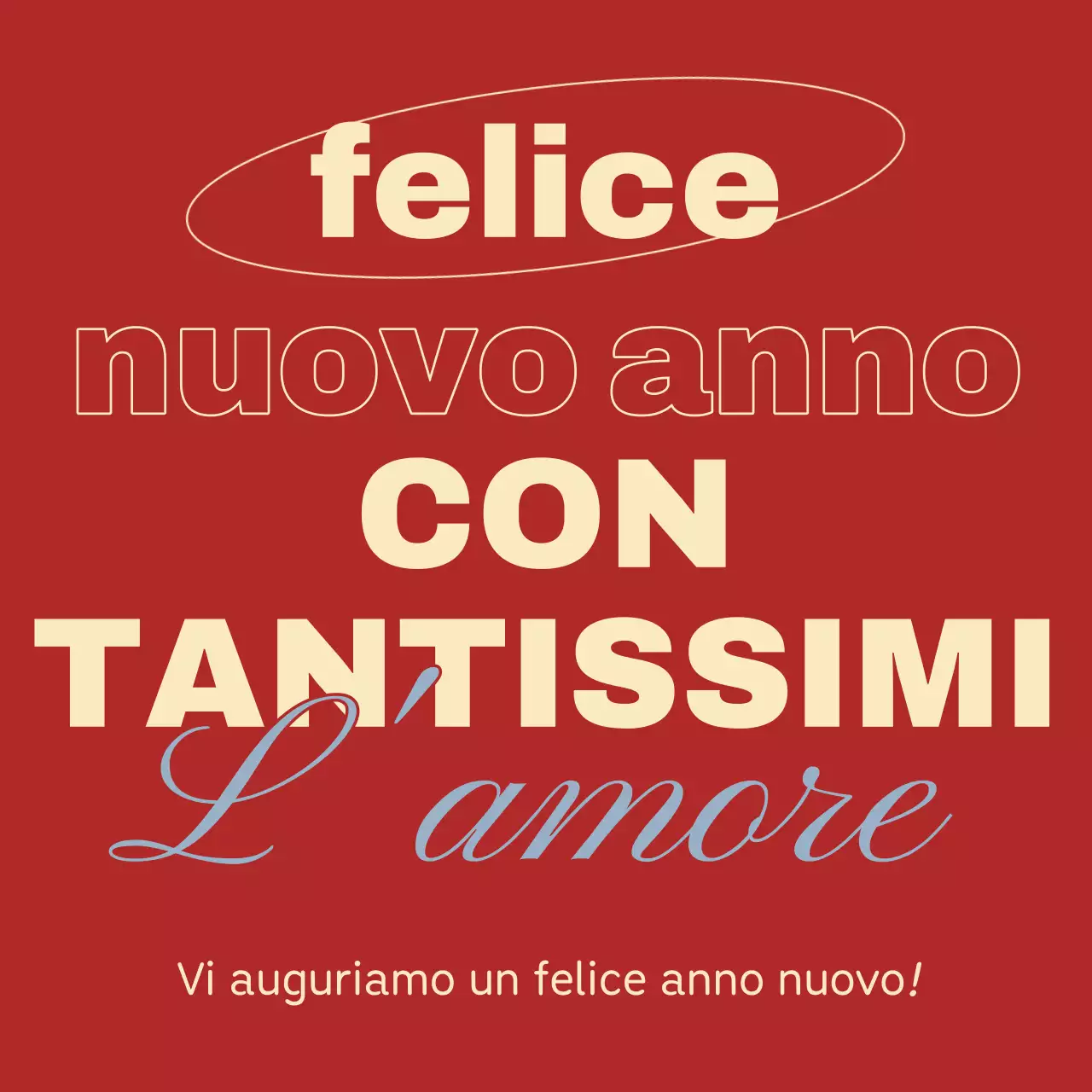 Rosso Semplice Festa di Capodanno