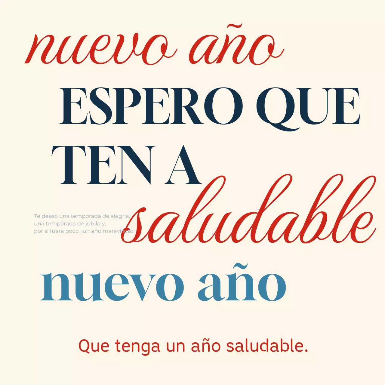 Red Simple Celebración de Año Nuevo