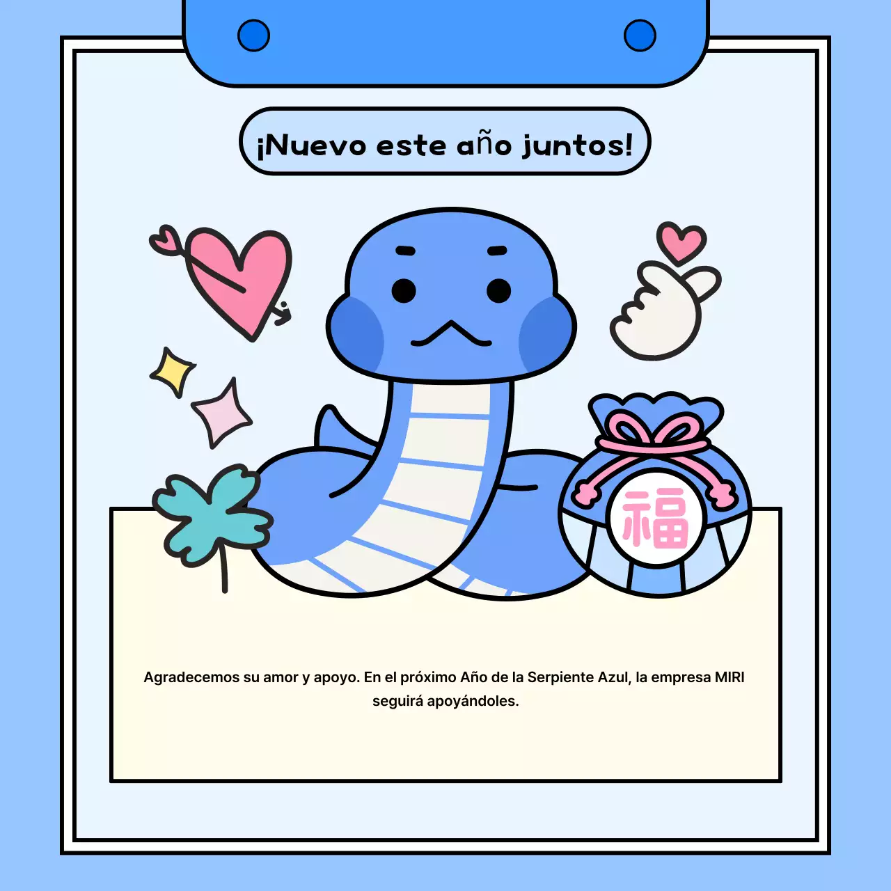 Eventos de Año Nuevo en azul claro