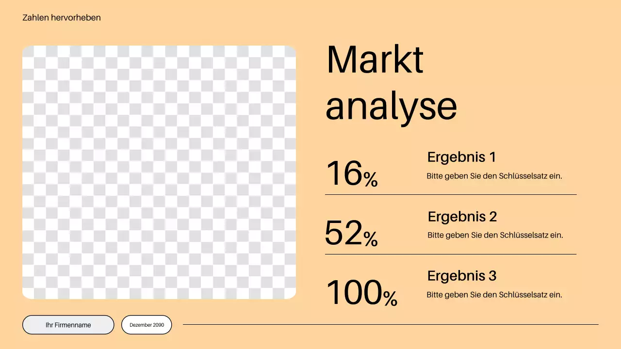 orangefarbener minimalistischer Markteinführungsplan