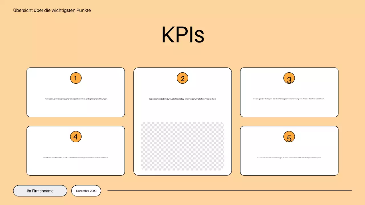 orangefarbener minimalistischer Markteinführungsplan