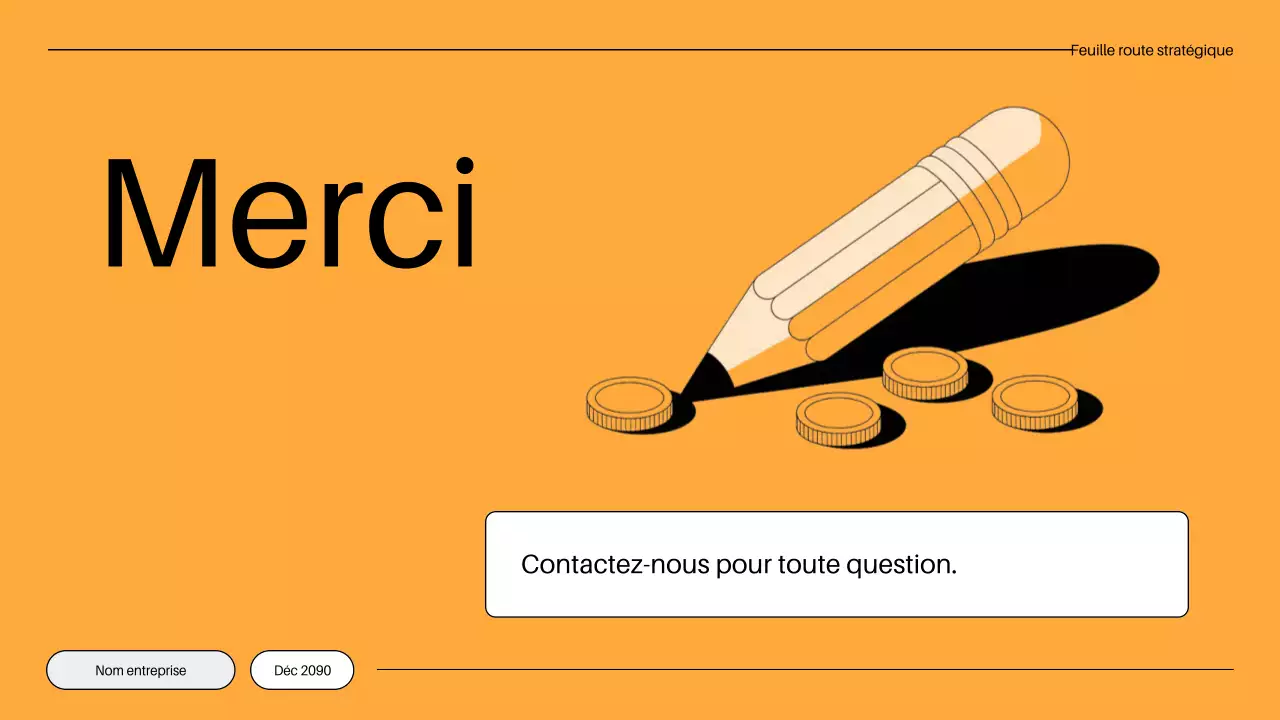 plan de commercialisation minimaliste orange