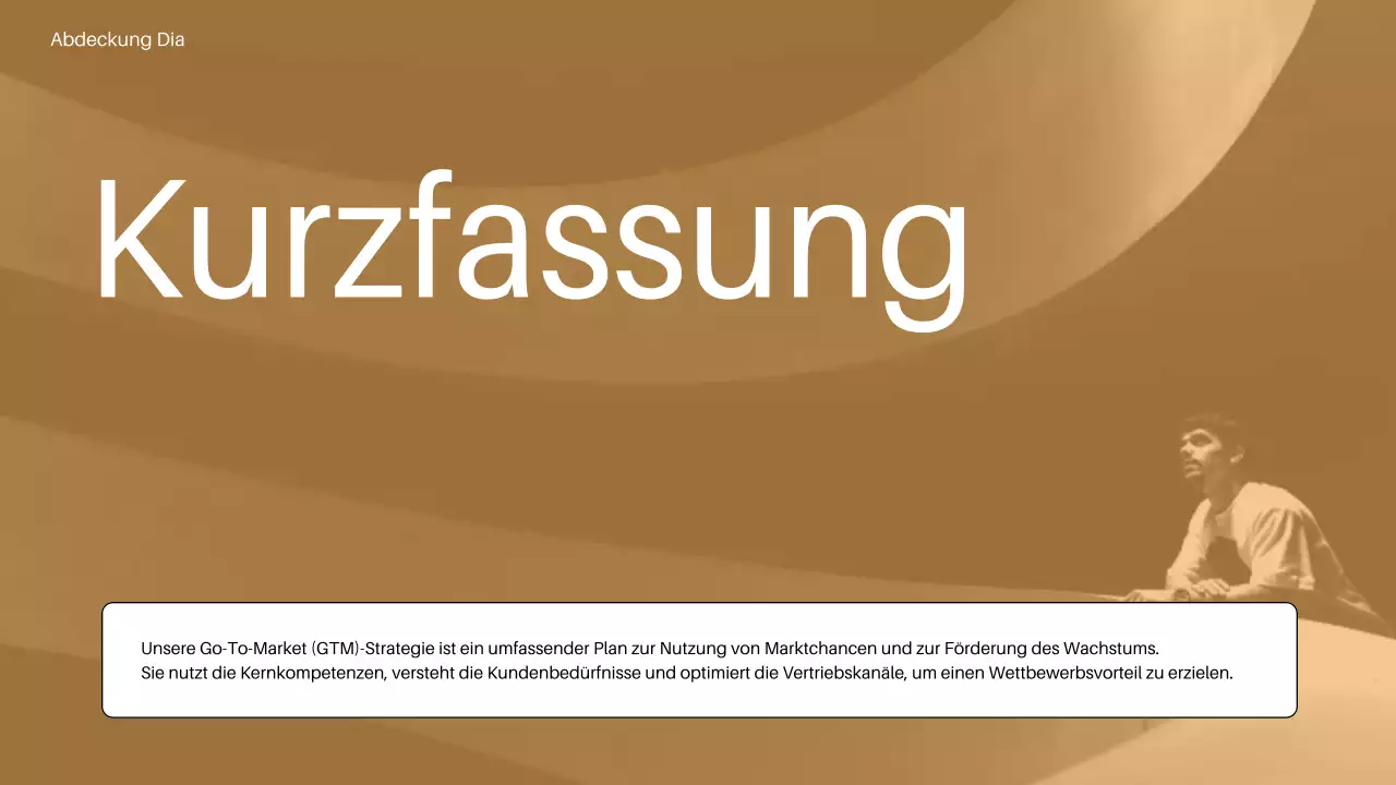 orangefarbener minimalistischer Markteinführungsplan