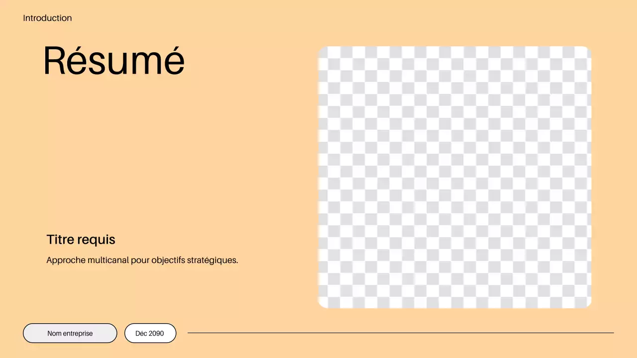 plan de commercialisation minimaliste orange