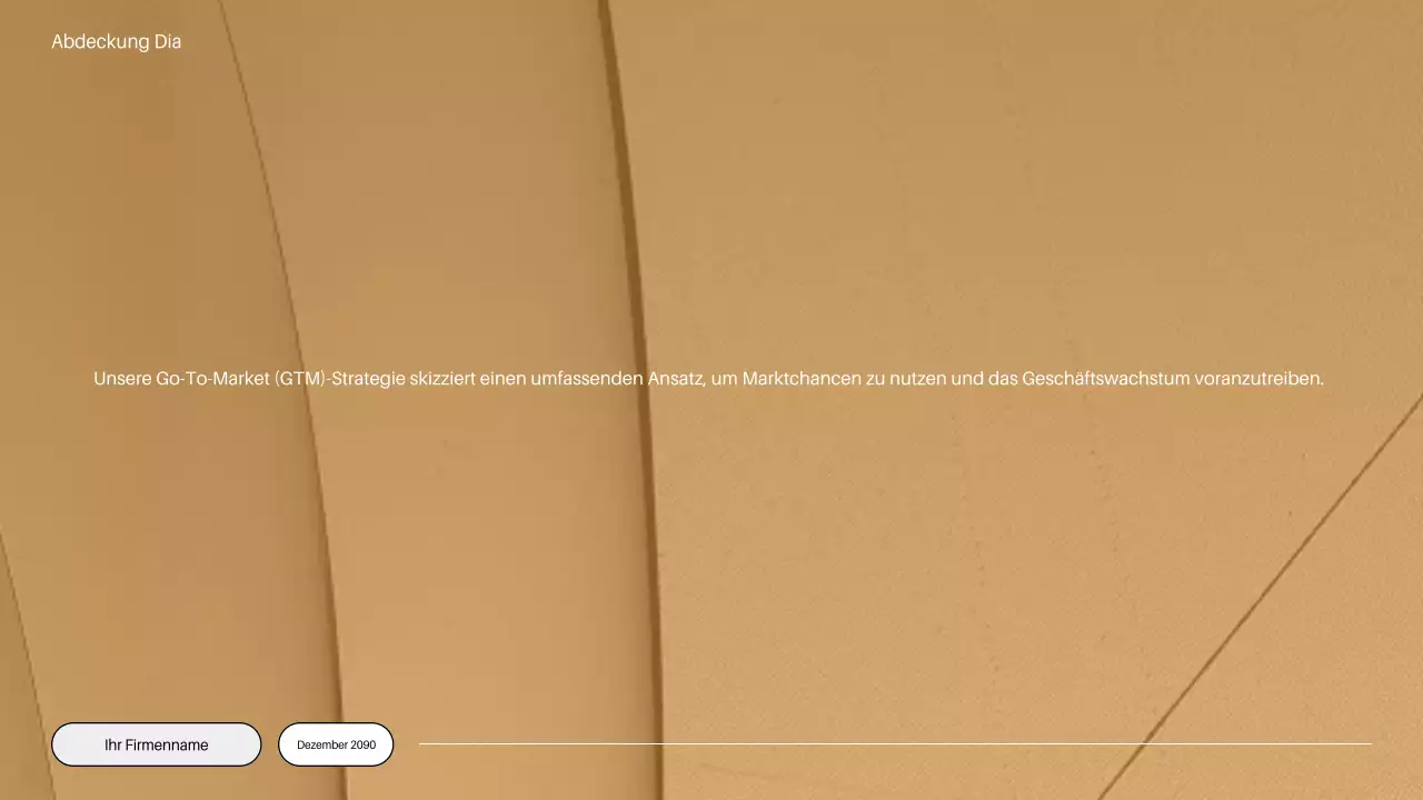 orangefarbener minimalistischer Markteinführungsplan