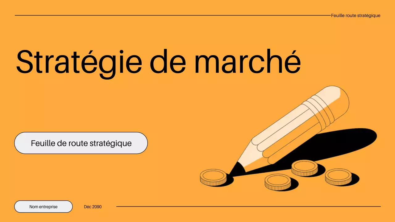 plan de commercialisation minimaliste orange