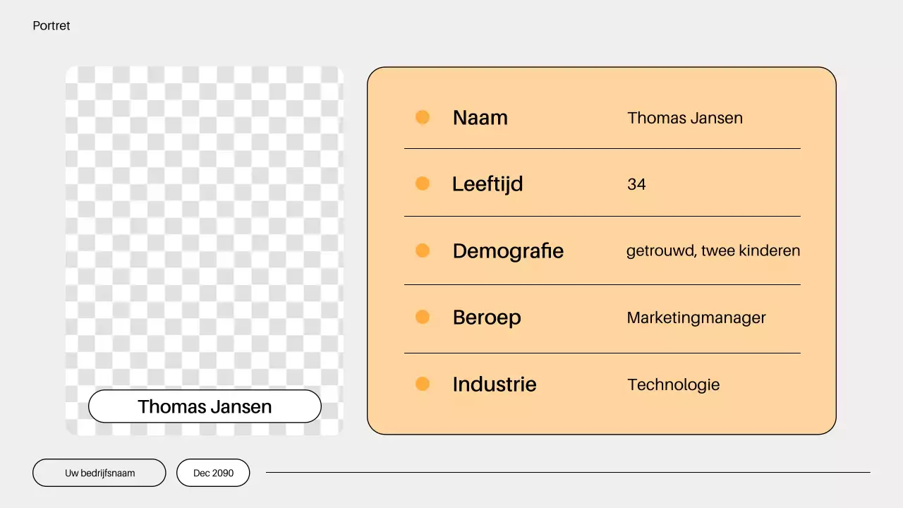 oranje minimalistisch go to market plan