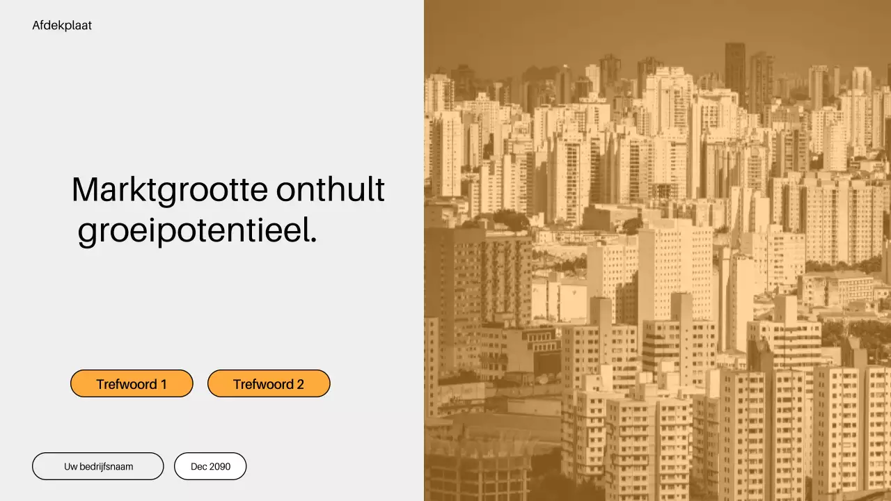 oranje minimalistisch go to market plan