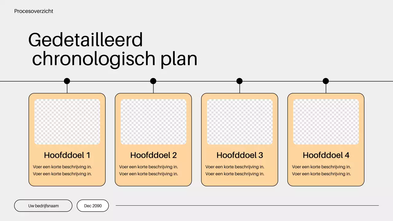 oranje minimalistisch go to market plan