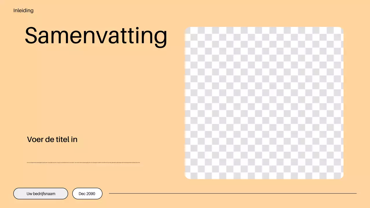 oranje minimalistisch go to market plan