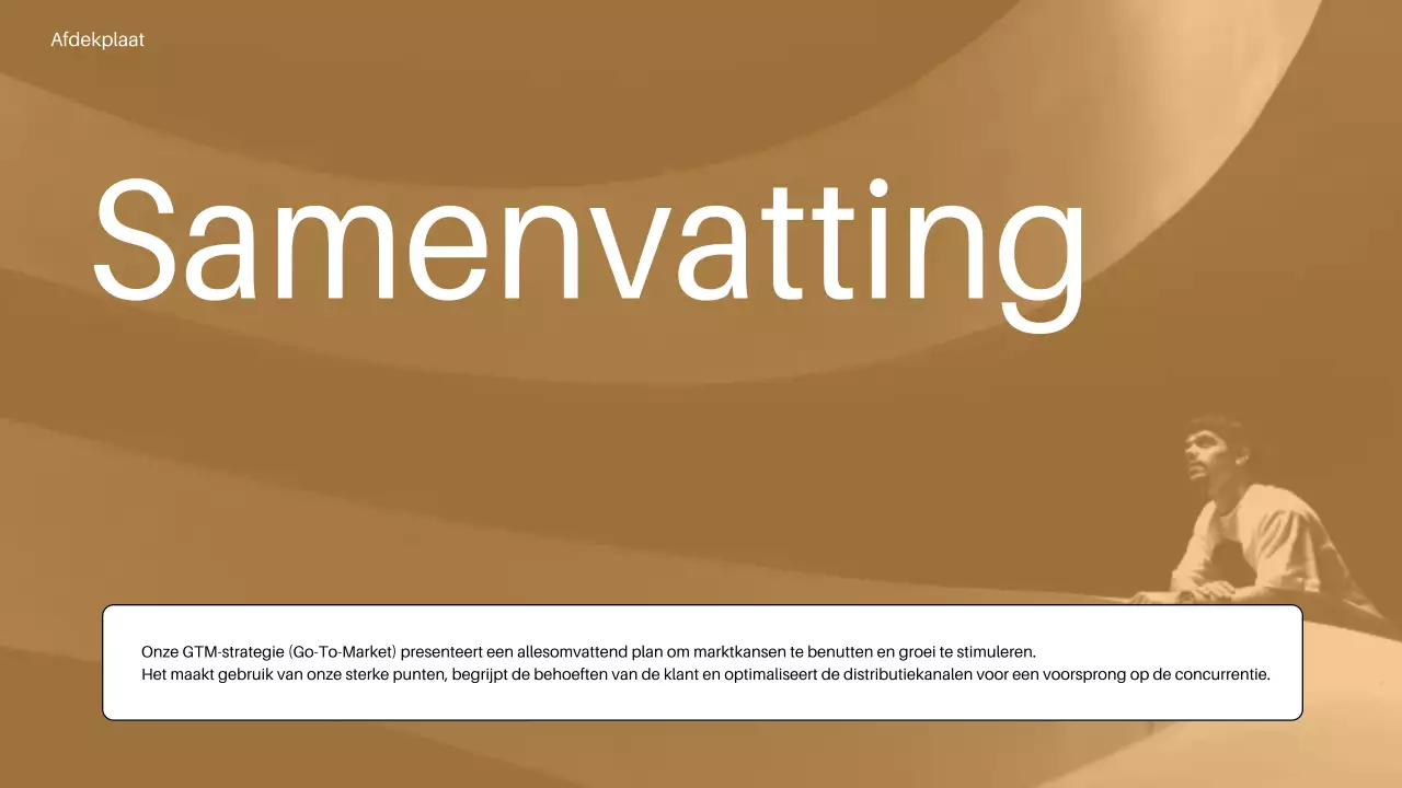 oranje minimalistisch go to market plan