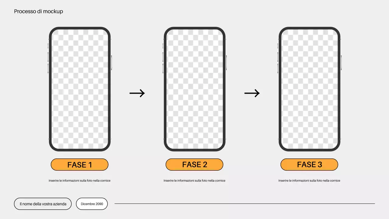 piano di mercato minimalista arancione