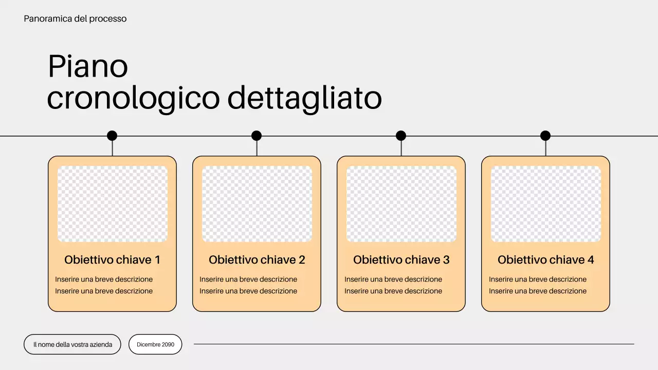 piano di mercato minimalista arancione