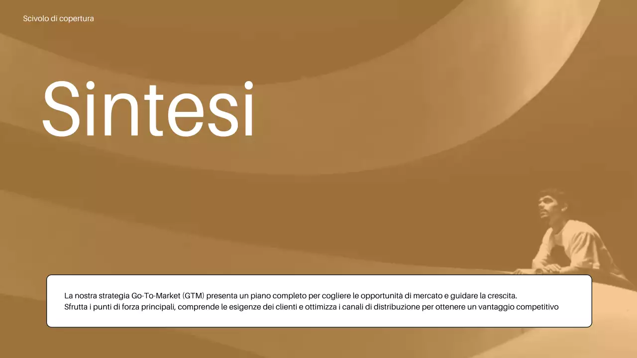 piano di mercato minimalista arancione