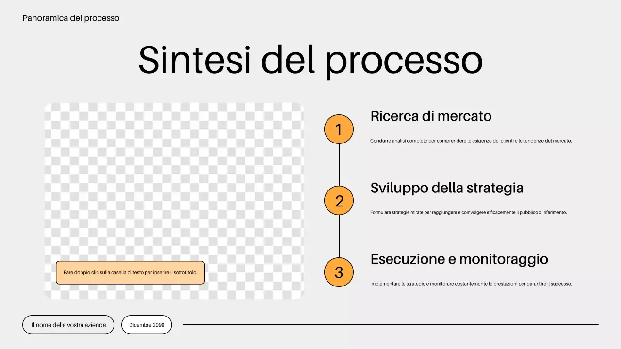 piano di mercato minimalista arancione